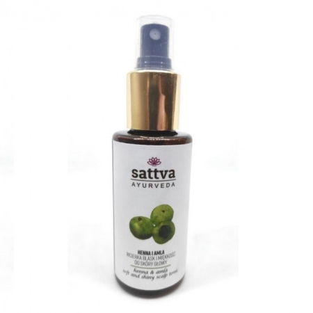 SATTVA AYURVEDA Wcierka Blask i Miękkość - Henna & Amla 100ml